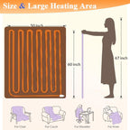 Eastsora Waffle Textured Heated Blanket — Milky White, Single(50"x60") — image 7