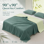 Eastsora Lightweight Cooling Comforter — Green, Queen (90 x 90 in) — image 4
