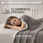 Eastsora Reversible Cooling Comforter — Gray, Queen (90 x 90 in) — image 4