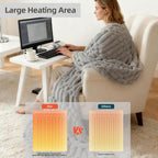 Eastsora Turtle Shell Textured Heated Blanket — Light Gray, Throw(50" x 60") — image 7