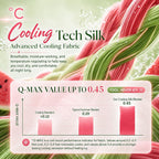 Eastsora Reversible Cooling Comforter — Pink & green, Queen (90 x 90 in) — image 3