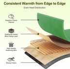 Eastsora Two-Tone Heated Throw Blanket — Lime Green & Gray, Single (50''x60'') — image 3