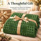 Eastsora Waffle Textured Heated Blanket — Bamboo Green, Single(50"x60") — image 9
