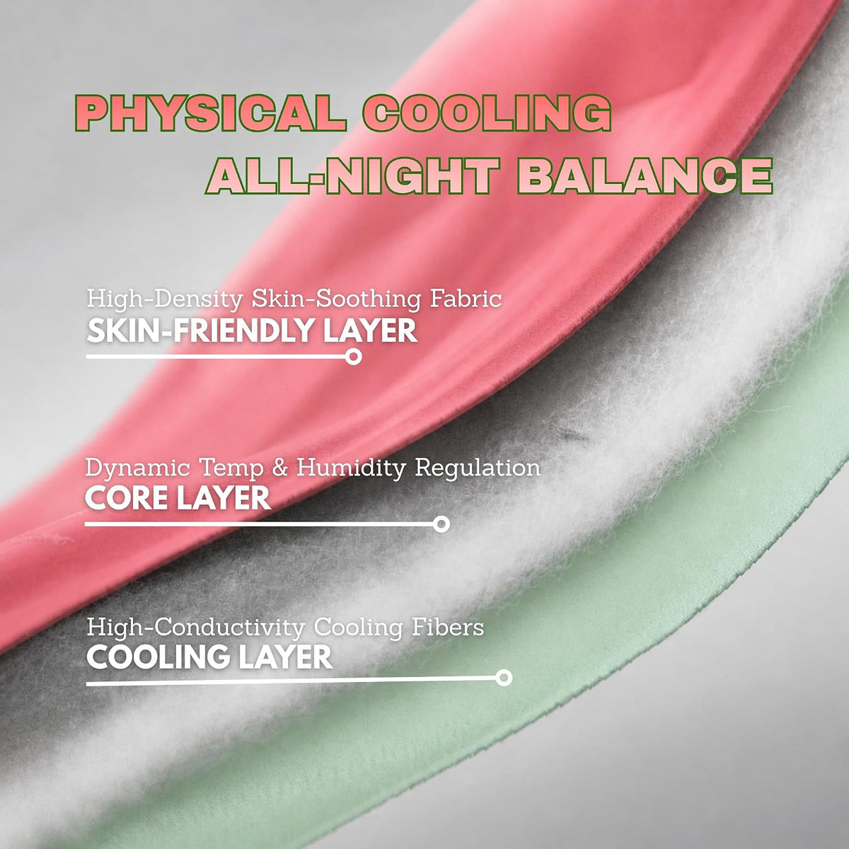 Eastsora Reversible Cooling Comforter — Pink & green, Queen (90 x 90 in) — image 6