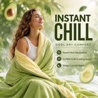 Eastsora Reversible Cooling Comforter — Yellow & green, Queen (90 x 90 in) — image 6