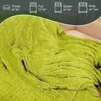 Eastsora Waffle Textured Heated Blanket — Tender Green, Queen(84"x90") — image 9