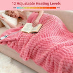 Eastsora Turtle Shell Textured Heated Blanket — Pink, Throw(50" x 60") — image 4