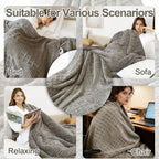Eastsora Waffle Textured Heated Blanket — Light Gray, Queen(84"x90") — image 7