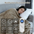 Eastsora Waffle Textured Heated Blanket — Light Gray, Queen(84"x90") — image 3